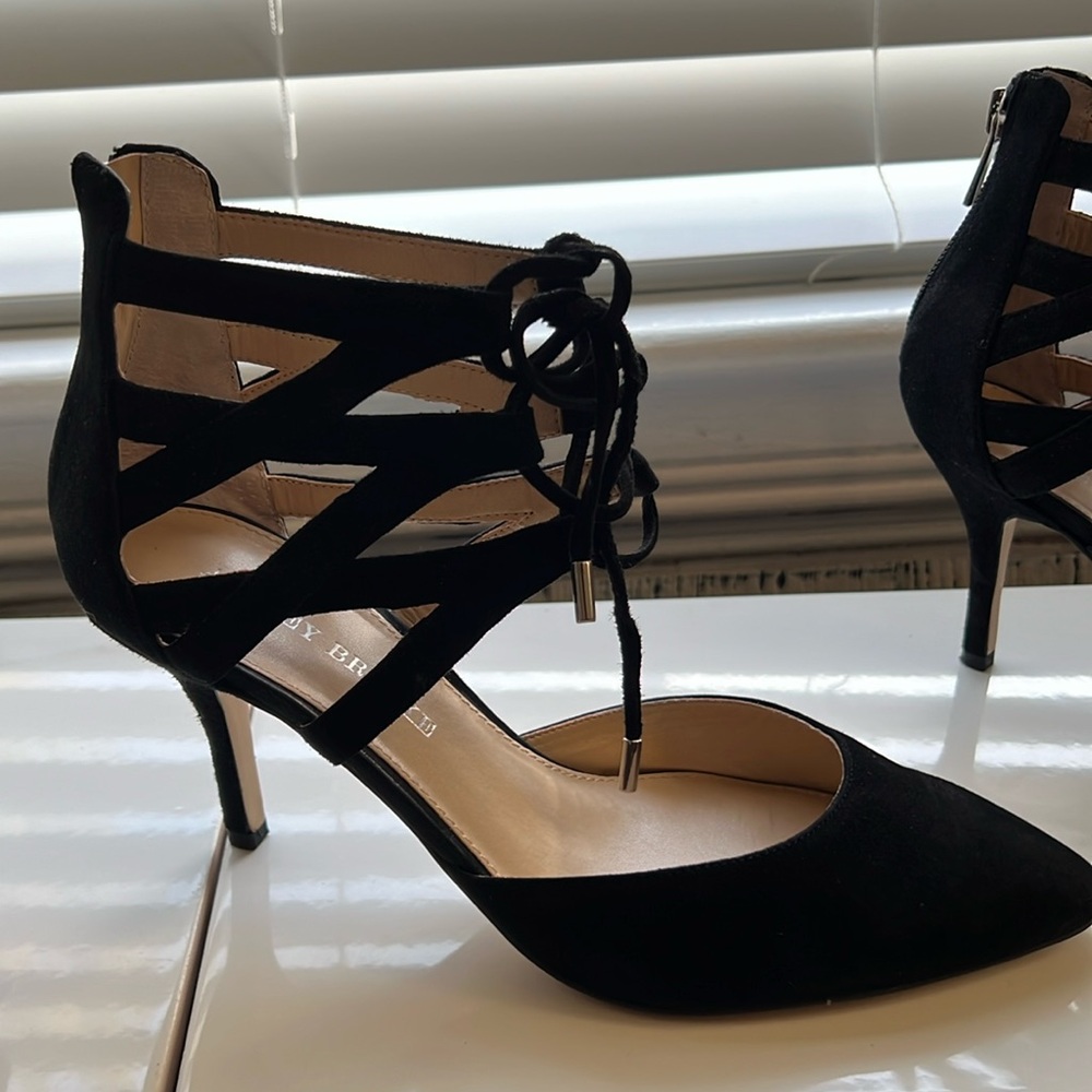 Audrey Brooke gently worn suede shoe